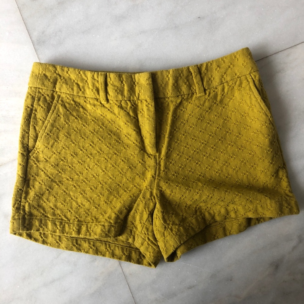 Loft yellow mustard shorts